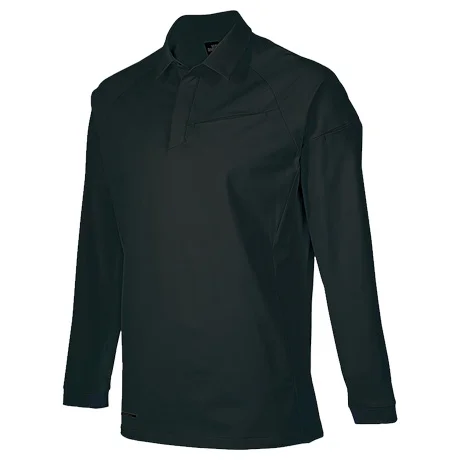 作業服 長袖ポロシャツ ブラック 【25906-KRO】 