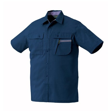 抗菌防臭半袖シャツ【26011-KRO】 11.ネイビー