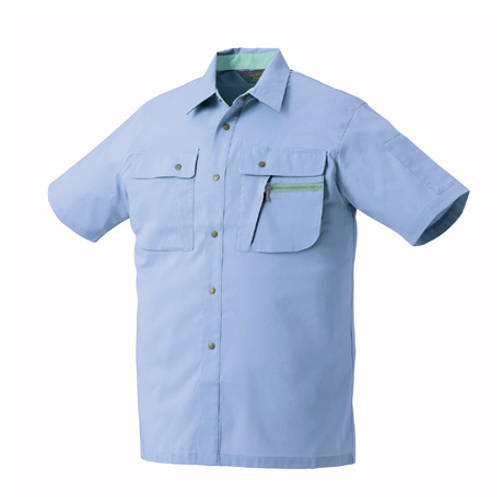 抗菌防臭半袖シャツ【26011-KRO】 78.ライトパープル