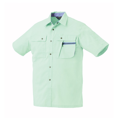 抗菌防臭半袖シャツ【26011-KRO】 89.ライトグリーン