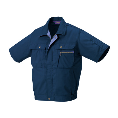 抗菌防臭半袖ジャンパー【26012-KRO】 11.ネイビー