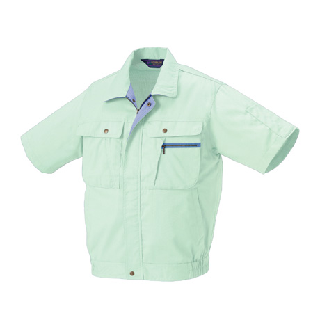 抗菌防臭半袖ジャンパー【26012-KRO】 89.ライトグリーン