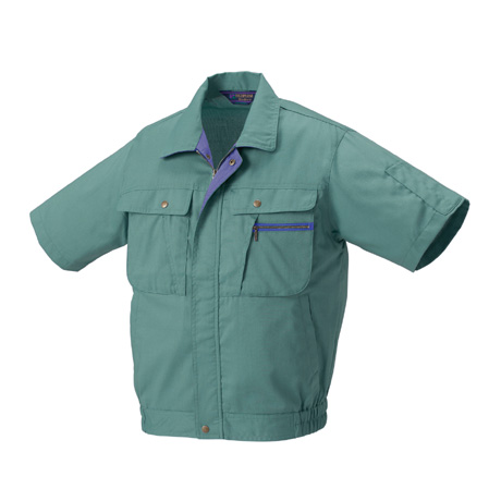 抗菌防臭半袖ジャンパー【26012-KRO】 850.パウダーグリーン