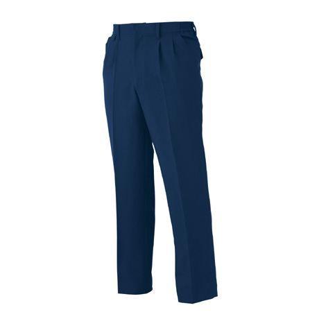 東レリサイクロン素材シャーリングツータックパンツ【2622-BBO】 55.ネイビー