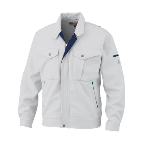 東レリサイクロン素材ジャケット【2625-BBO】 68.シルバーグレー×ネイビー