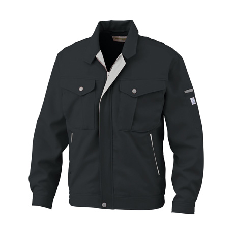 東レリサイクロン素材ジャケット【2625-BBO】 76.ブラック×シルバーグレー