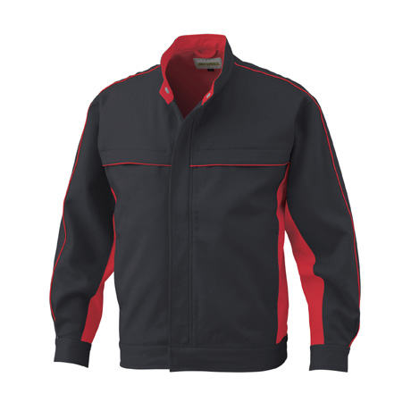 東レリサイクロン素材ジャケット【2626-BBO】 74.ブラック×レッド