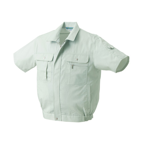 形状記憶加工半袖ジャンパー【2637-KRO】 89.ライトグリーン