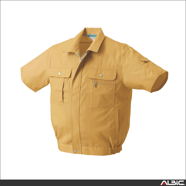 形状記憶加工半袖ジャンパー【2637-KRO】 商品写真