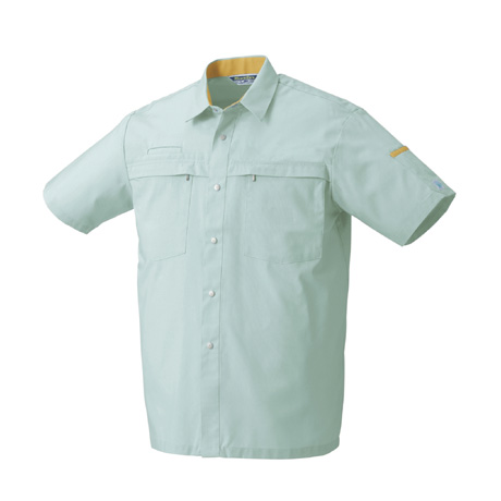 エコ素材半袖シャツ【26370-KRO】 89.アースグリーン