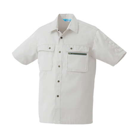 制電半袖シャツ【26371-KRO】 20.アイボリー