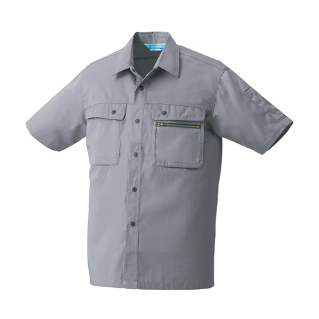 制電半袖シャツ【26371-KRO】 40.グレー