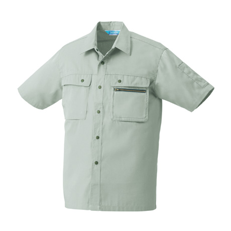 制電半袖シャツ【26371-KRO】 89.アースグリーン