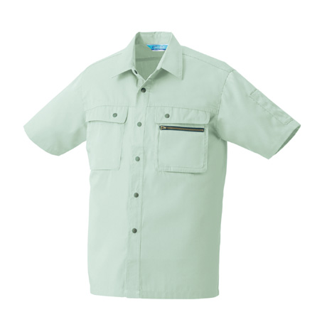 制電半袖シャツ【26371-KRO】 890.ライトグリーン