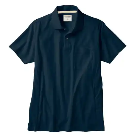 作業服 半袖ポロシャツ ネイビー 【26476-KRO】 