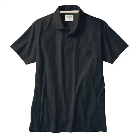 作業服 半袖ポロシャツ ブラック 【26476-KRO】 