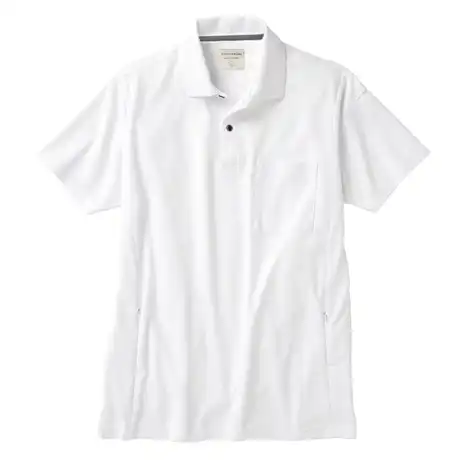 作業服 半袖ポロシャツ ホワイト 【26476-KRO】 