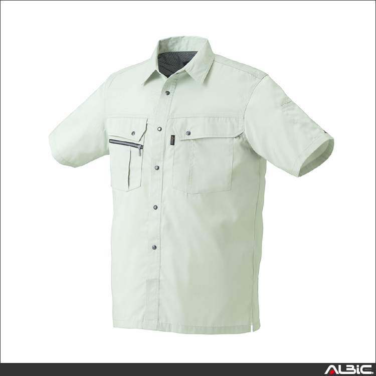 銀ナノ抗菌防臭加工半袖シャツ【26493-KRO】 商品写真