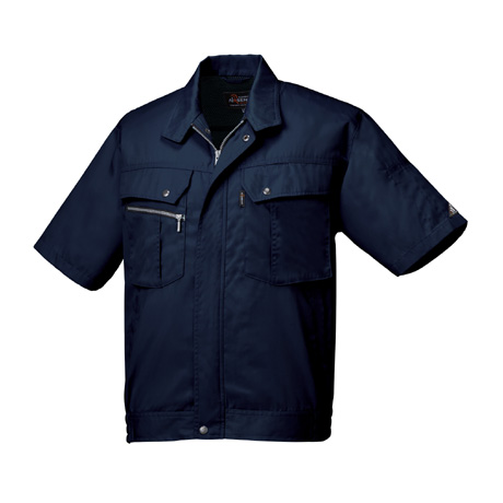 銀ナノ抗菌防臭加工半袖ジャンパー【264931-KRO】 11.ネイビー