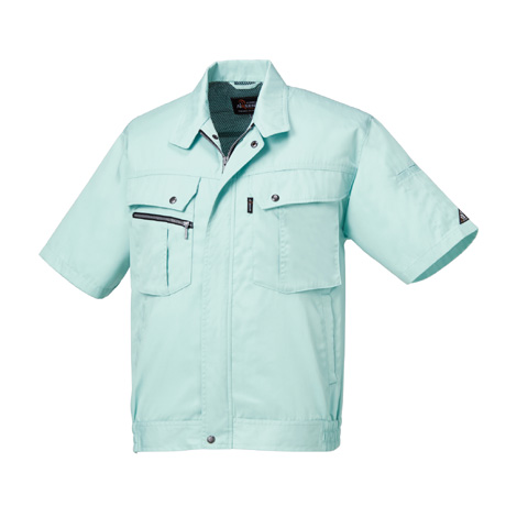 銀ナノ抗菌防臭加工半袖ジャンパー【264931-KRO】 85.パウダーブルー