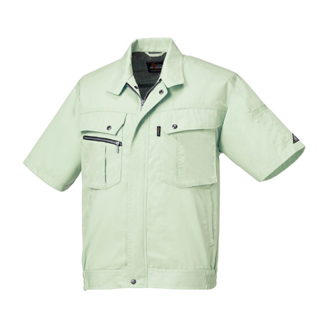 銀ナノ抗菌防臭加工半袖ジャンパー【264931-KRO】 89.アースグリーン