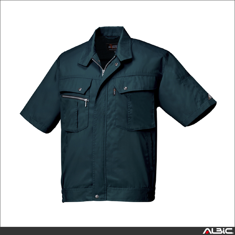 銀ナノ抗菌防臭加工半袖ジャンパー【264931-KRO】 商品写真