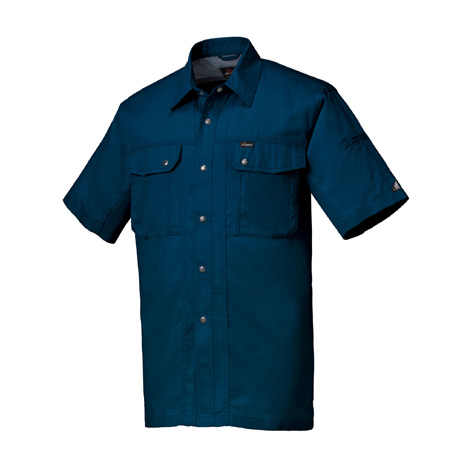 形態安定半袖シャツ【26524-KRO】 10.ブルー