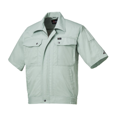 形態安定半袖ジャンパー【265241-KRO】 89.スモークグリーン