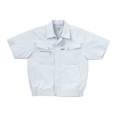 吸汗速乾半袖ジャンパー【265411-KRO】 40.シルバーグレー