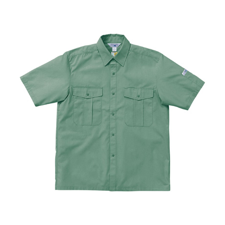 抗菌防臭半袖シャツ【2665-KRO】 80.ジェードグリーン