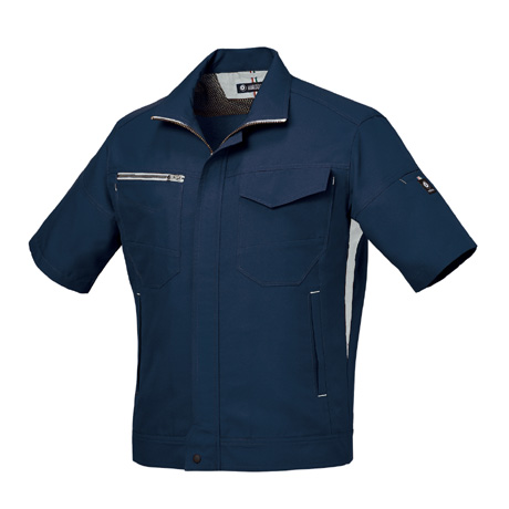 吸汗速乾半袖ジャンパー 【 クロダルマ 266681-kro 】 - ユニフォーム