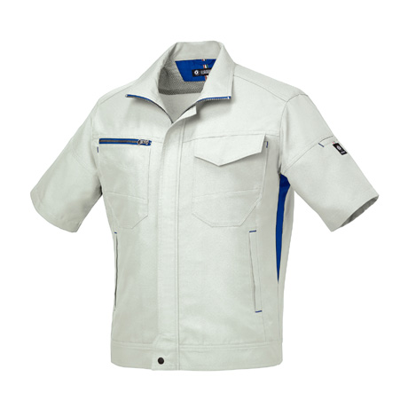 吸汗速乾半袖ジャンパー【266681-KRO】 40.シルバー