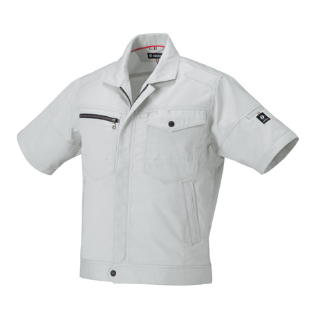 吸汗速乾半袖ジャンパー【266711-KRO】 40.シルバー