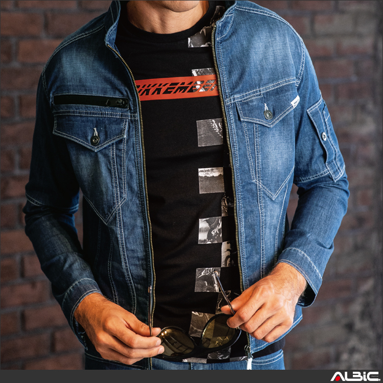 冷感ストレッチデニム【2814-XEB】 商品写真