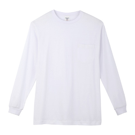 天竺長袖Tシャツ【3008-COC】 0.ホワイト
