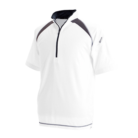 ショートスリーブハーフジップ【3015-TSD】 05.ホワイト