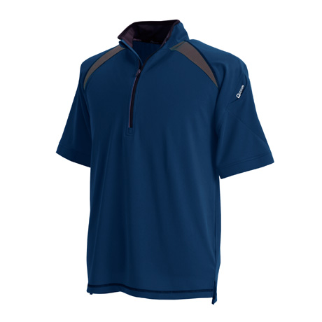 ショートスリーブハーフジップ【3015-TSD】 45.ネイビー