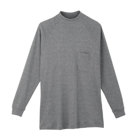 長袖ハイネックシャツ【3018-COC】 3.モクグレー