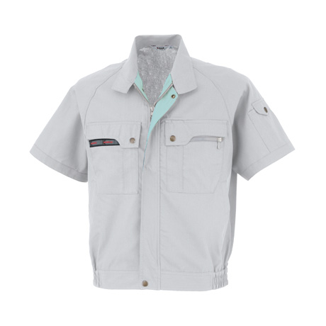 KANSAI吸汗速乾半袖ブルゾン【30201-OKH】 C4.グレー