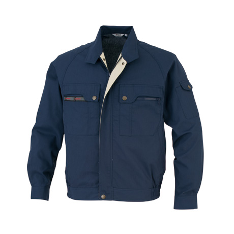 KANSAI吸汗速乾長袖ブルゾン【30202-OKH】 C1.ネイビー