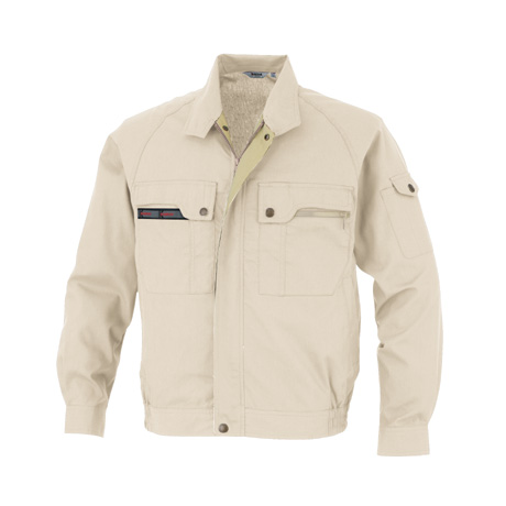 KANSAI吸汗速乾長袖ブルゾン【30202-OKH】 C2.アイボリー