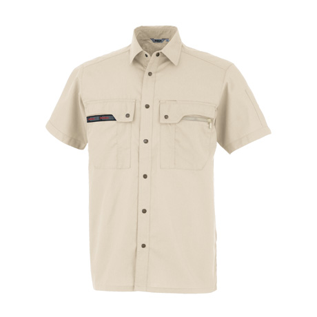 KANSAI吸汗速乾半袖シャツ【30203-OKH】 C2.アイボリー