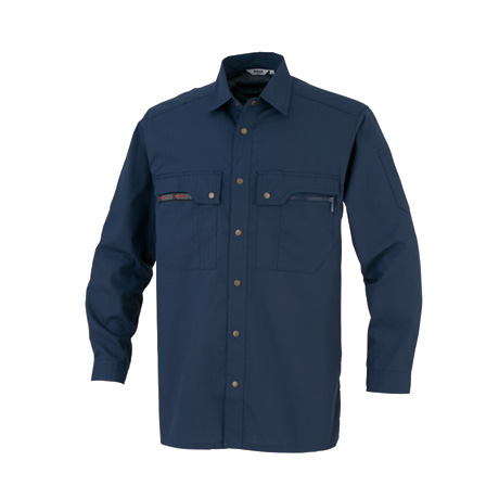 KANSAI吸汗速乾長袖シャツ【30204-OKH】 C1.ネイビー