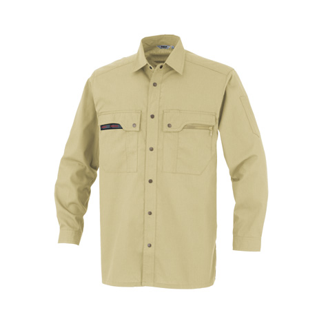 KANSAI吸汗速乾長袖シャツ【30204-OKH】 C3.オーク