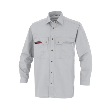 KANSAI吸汗速乾長袖シャツ【30204-OKH】 C4.グレー