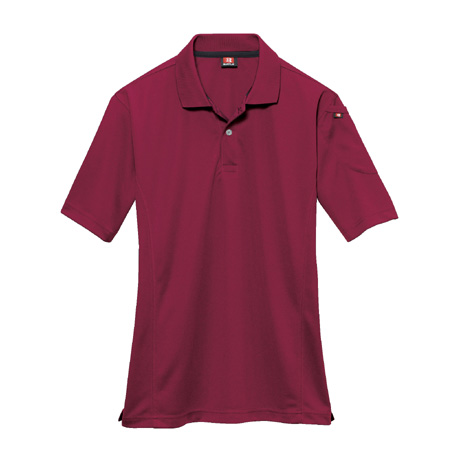 ストレッチ半袖ポロシャツ【305-BAT】 86.レッド