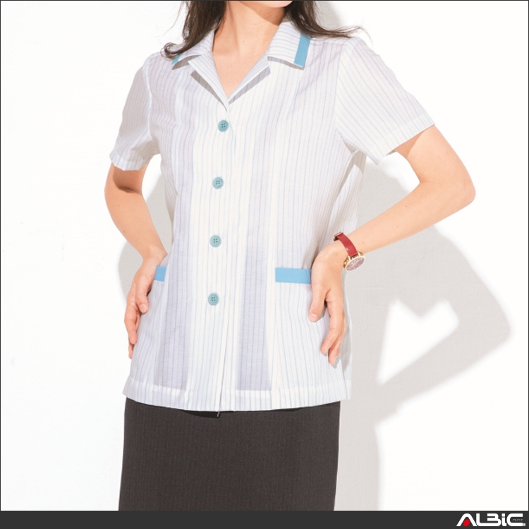 開襟衿レディスジャケット【3067-XEB】 商品写真