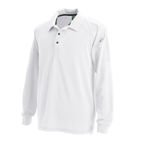 長袖ポロシャツ【3075-TSD】 05.ホワイト