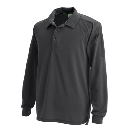 長袖ポロシャツ【3075-TSD】 25.チャコールグレー