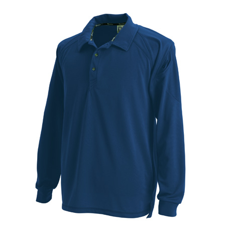 長袖ポロシャツ【3075-TSD】 45.ネイビー